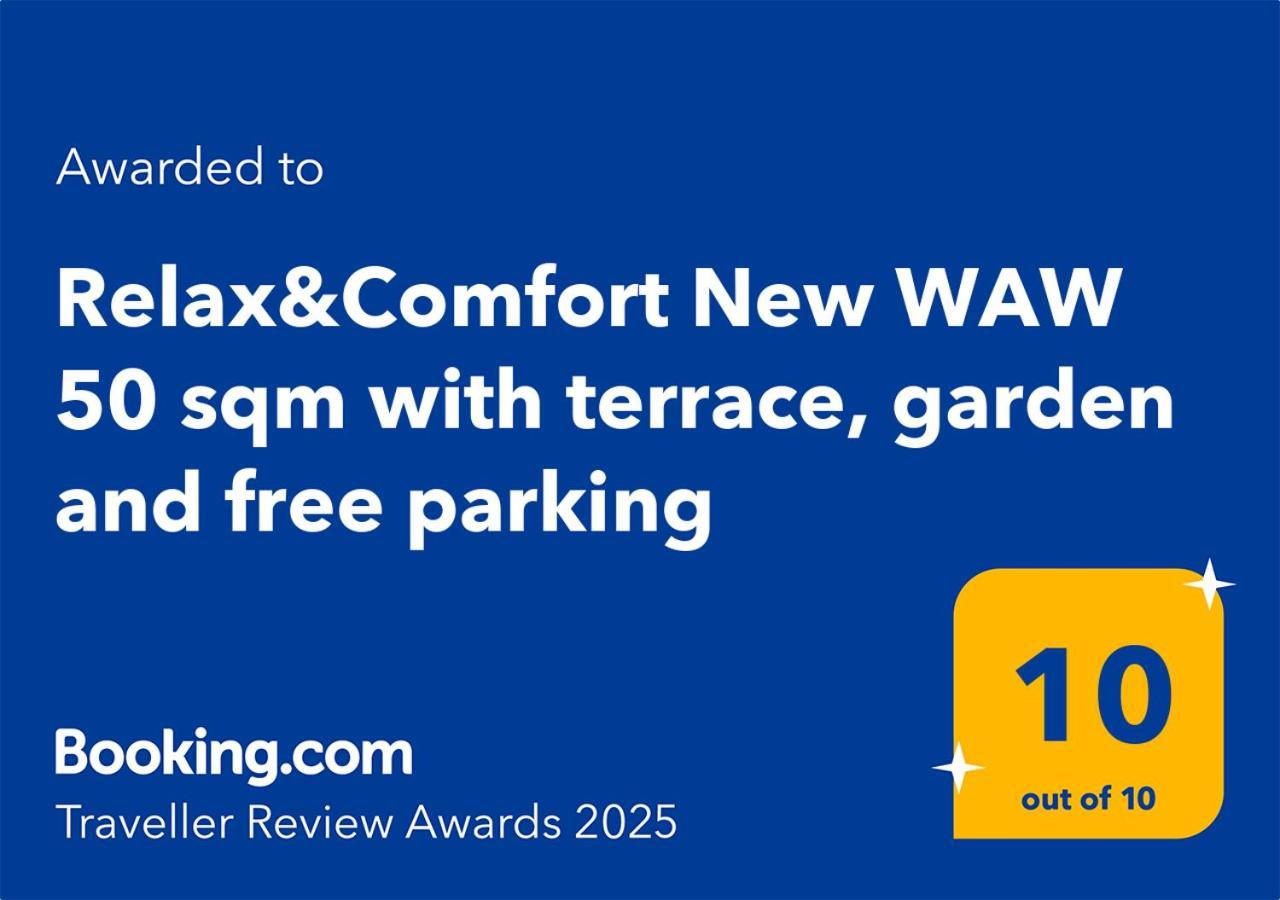 Relax&Comfort New Waw 50 Sqm With Terrace, Garden, Free Parking And Ac Warsaw Luaran gambar